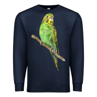 Navy Budgeriar Bird Parrot Premium Sweatshirt - LillyAllenDesigns
