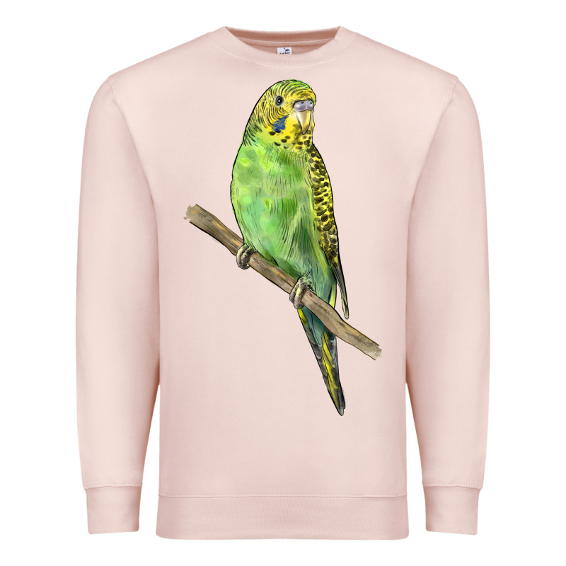 Budgeriar Bird Parrot Premium Sweatshirt by LillyAllenDesigns | Teevron
