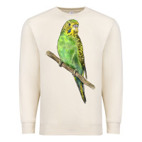 Sandshell Budgeriar Bird Parrot Premium Sweatshirt - LillyAllenDesigns