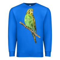 True Royal Budgeriar Bird Parrot Premium Sweatshirt - LillyAllenDesigns