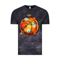 Cloud Black christmas baskeball Vintage Tee - Zillion Design Studio
