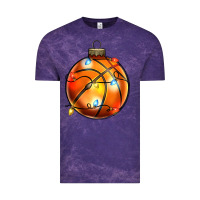 Cloud Purple christmas baskeball Vintage Tee - Zillion Design Studio