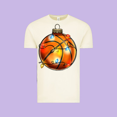 Vintage Tee christmas baskeball