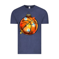 Vintage Denim christmas baskeball Vintage Tee - Zillion Design Studio