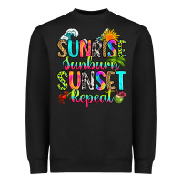 Black sunrise sunburn sunset repeat Heavyweight Sweatshirt - RanaPortraitStore
