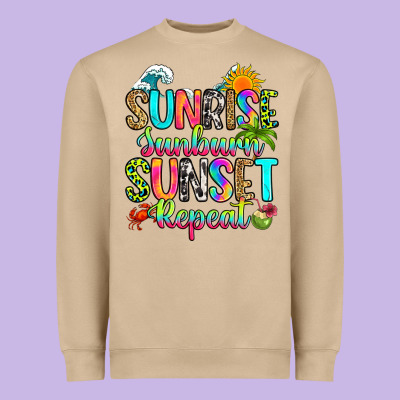 Heavyweight Sweatshirt sunrise sunburn sunset repeat