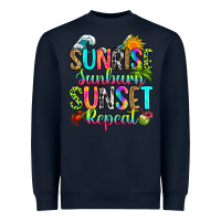 Navy sunrise sunburn sunset repeat Heavyweight Sweatshirt - RanaPortraitStore