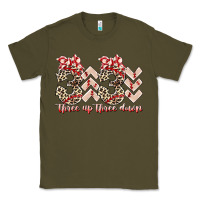 Army Green three up theree down Classic Tee - RacoonDesign
