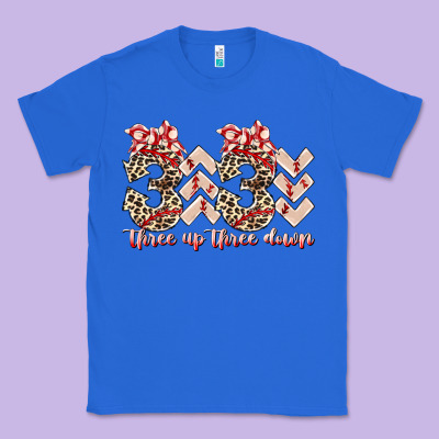 Three Up Theree Down Classic Tee Designed By Racoondesign