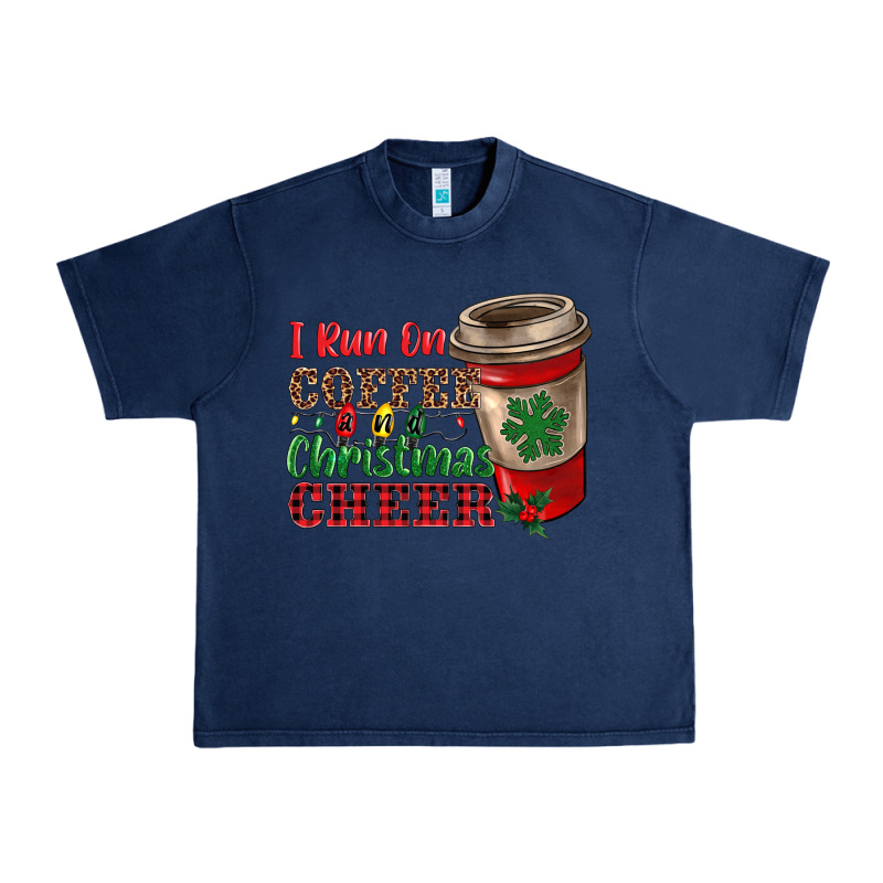 I Run On Coffee And Christmas Cheer Urban Heavy Tee by RanaPortraitStore | Teevron