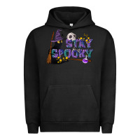 Pigment Black Stay Spooky With Black Cat Urban Hoodie - LillyAllenDesigns