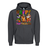 Smoke happy hallothanksmas Zipper Hoodie - AdoDesignShop