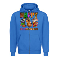 True Royal happy hallothanksmas Zipper Hoodie - AdoDesignShop