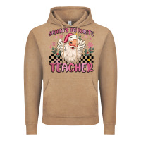 Vintage Coffee santa's favorite teacher Vintage Hoodie - MaliasSmallBusiness