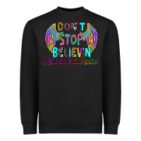 Black don't stop believin' hold on to that feelin' Heavyweight Sweatshirt - RanaPortraitStore