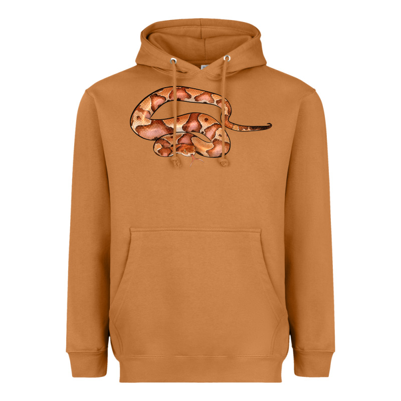 Copperhead Snake Illustrations Heavyweight Hoodie by LillyAllenDesigns | Teevron