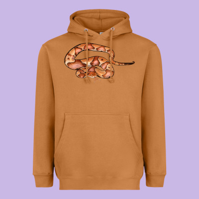 Copperhead Snake Illustrations Heavyweight Hoodie Designed By Lillyallendesigns