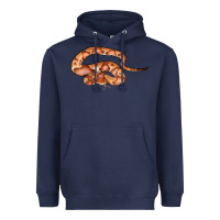 Navy Copperhead Snake Illustrations Heavyweight Hoodie - LillyAllenDesigns