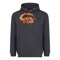 Smoke Copperhead Snake Illustrations Heavyweight Hoodie - LillyAllenDesigns