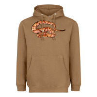 Toasted Coconut Copperhead Snake Illustrations Heavyweight Hoodie - LillyAllenDesigns