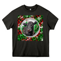 Asphalt christmas black angus cow Heavy Core Tee - LillyAllenDesigns