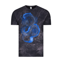 Cloud Black blue dragon Vintage Tee - RanaPortraitStore