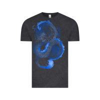 Vintage Black blue dragon Vintage Tee - RanaPortraitStore