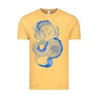 Vintage Mustard blue dragon Vintage Tee - RanaPortraitStore