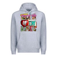 Heather Grey educator of tiny humans Premium Hoodie - NancyCooperArtShop