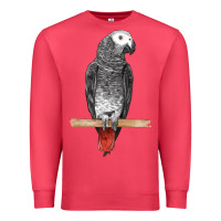 Cardinal African Gray Parrot Bird Premium Sweatshirt - LillyAllenDesigns