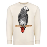 Sandshell African Gray Parrot Bird Premium Sweatshirt - LillyAllenDesigns