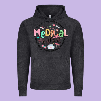 Vintage Hoodie medical assistant nurse