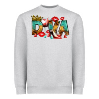 Heather Grey diva Heavyweight Sweatshirt - RanaPortraitStore