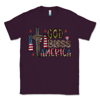 Plum god bless america Classic Tee - CowhideDigitalArt