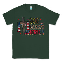 Sports Green god bless america Classic Tee - CowhideDigitalArt