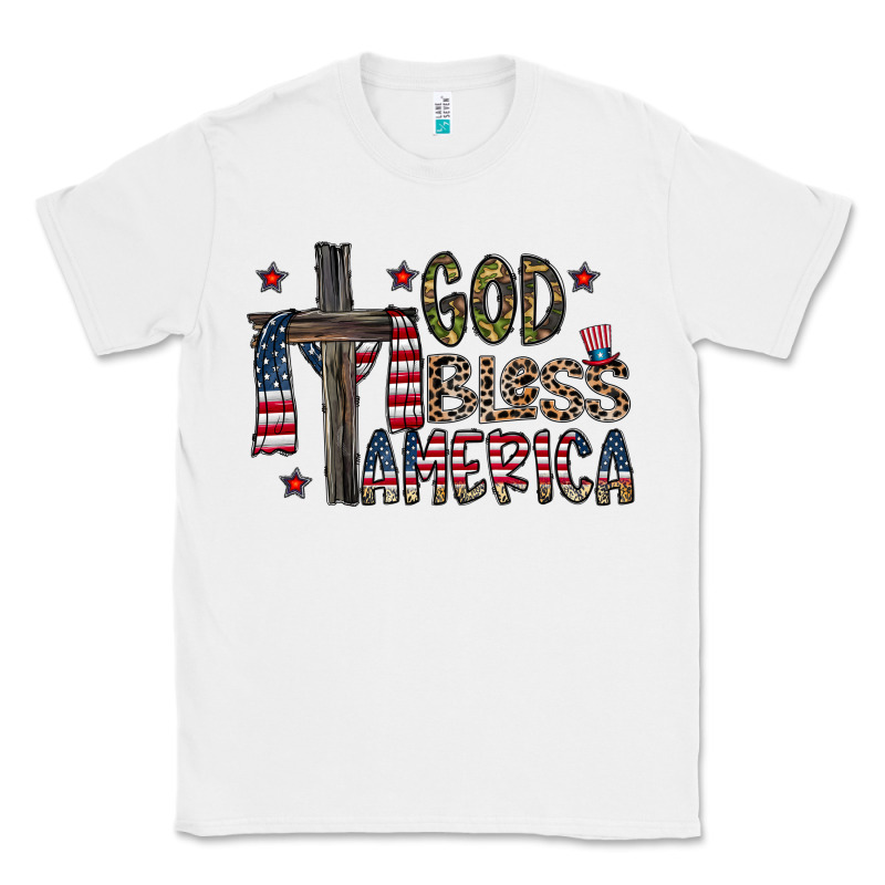 God Bless America Classic Tee by CowhideDigitalArt | Teevron