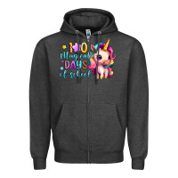 Charcoal Heather 100 magical days of school Zipper Hoodie - Artiststas