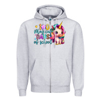 Heather Grey 100 magical days of school Zipper Hoodie - Artiststas