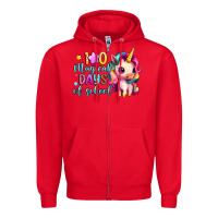 Red 100 magical days of school Zipper Hoodie - Artiststas