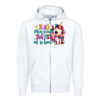 White 100 magical days of school Zipper Hoodie - Artiststas