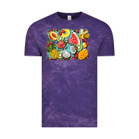 Cloud Purple summer fruits background Vintage Tee - BarkalooDesign