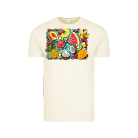 Vintage Arctic summer fruits background Vintage Tee - BarkalooDesign