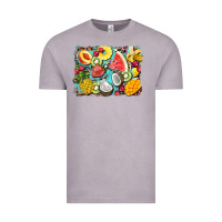 Vintage Zinc summer fruits background Vintage Tee - BarkalooDesign