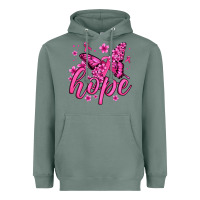 Sage hope breast cancer butterfly Heavyweight Hoodie - Jasminsmagicworld