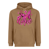 Toasted Coconut hope breast cancer butterfly Heavyweight Hoodie - Jasminsmagicworld