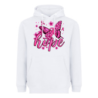 White hope breast cancer butterfly Heavyweight Hoodie - Jasminsmagicworld