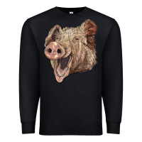 Black american yorkshire pig face Premium Sweatshirt - LillyAllenDesigns