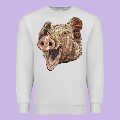 American Yorkshire Pig Face Premium Sweatshirt Designed By Lillyallendesigns