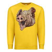 Lemon american yorkshire pig face Premium Sweatshirt - LillyAllenDesigns