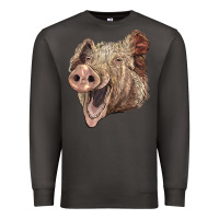 Smoke american yorkshire pig face Premium Sweatshirt - LillyAllenDesigns
